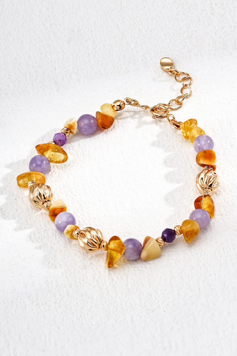 925-Silver-Amber-Gold-Bead-Bracelet