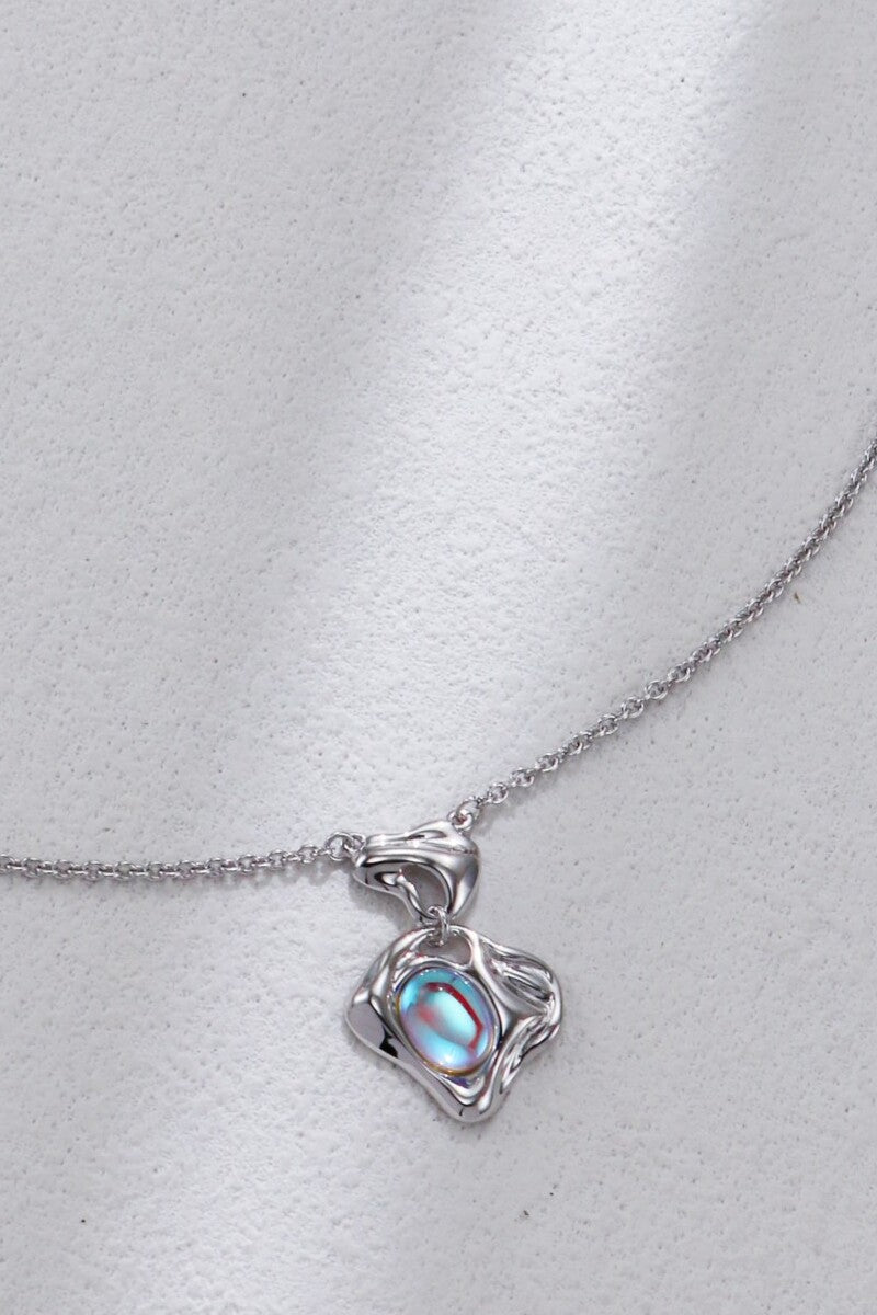 Moonstone-Necklace-Silver