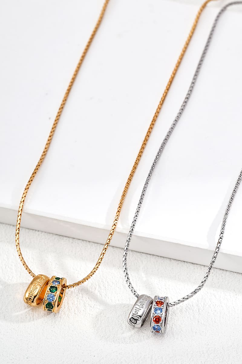 S925-Silver-Vintage-Double-Ring-Necklace