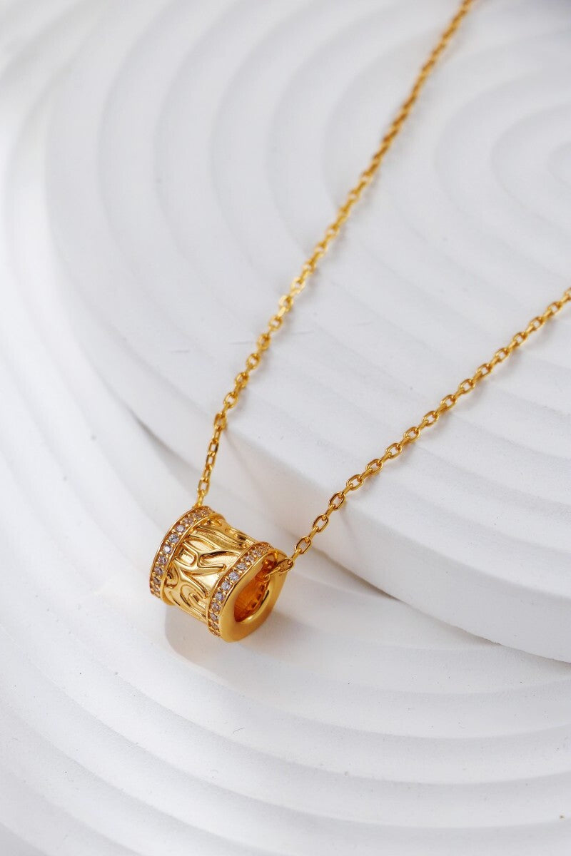 Tube-Necklace-Gold