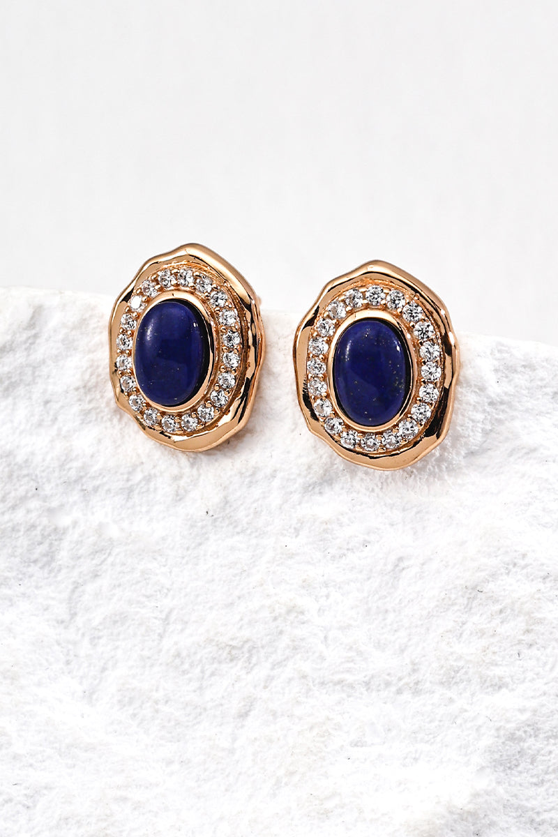 Vintage-Zircon-Earrings-With-Lapis-Lazuli