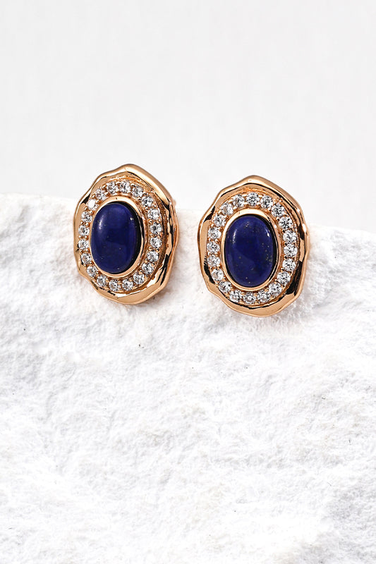 Vintage-Zircon-Earrings-With-Lapis-Lazuli
