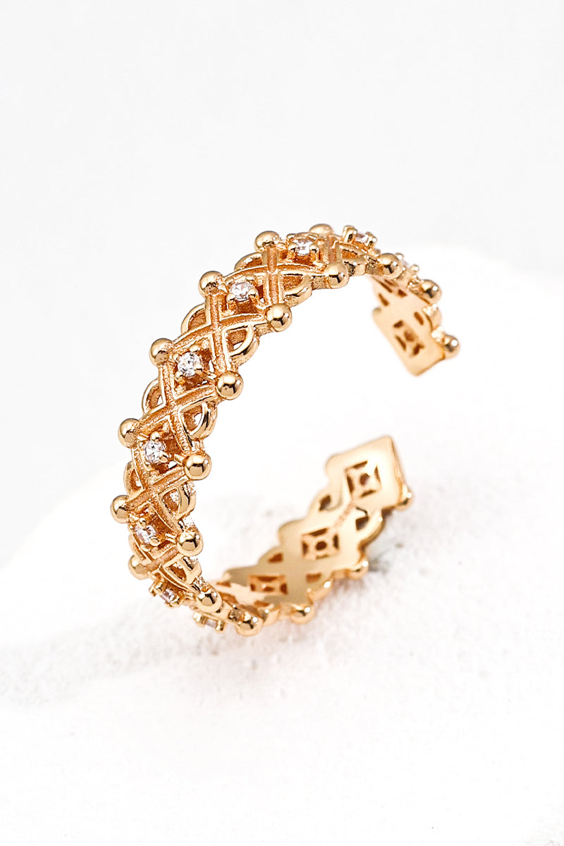 Zirconia-Ring-Gold