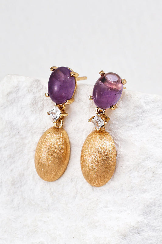 925-Silver-Elegant-Brushed-Gold-Earrings
