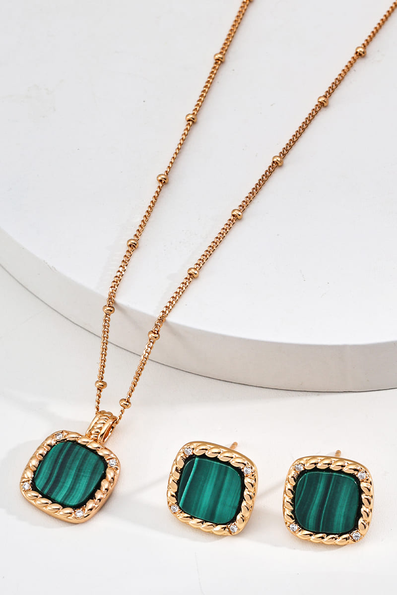 925-Silver-Malachite-Women_s-Jewelry-Set