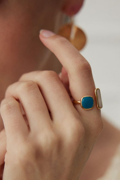 925-Silver-Morandi-Enamel-Adjustable-Ring