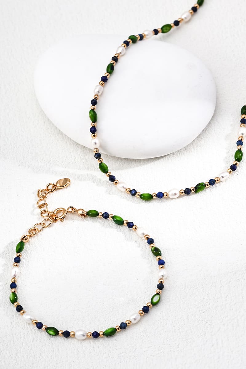 925-Silver-Vintage-Beaded-Jewelry-Set