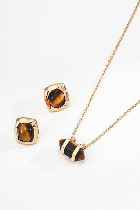 925-Sterling-Silver-Earrings-Tiger-Eye-Stone