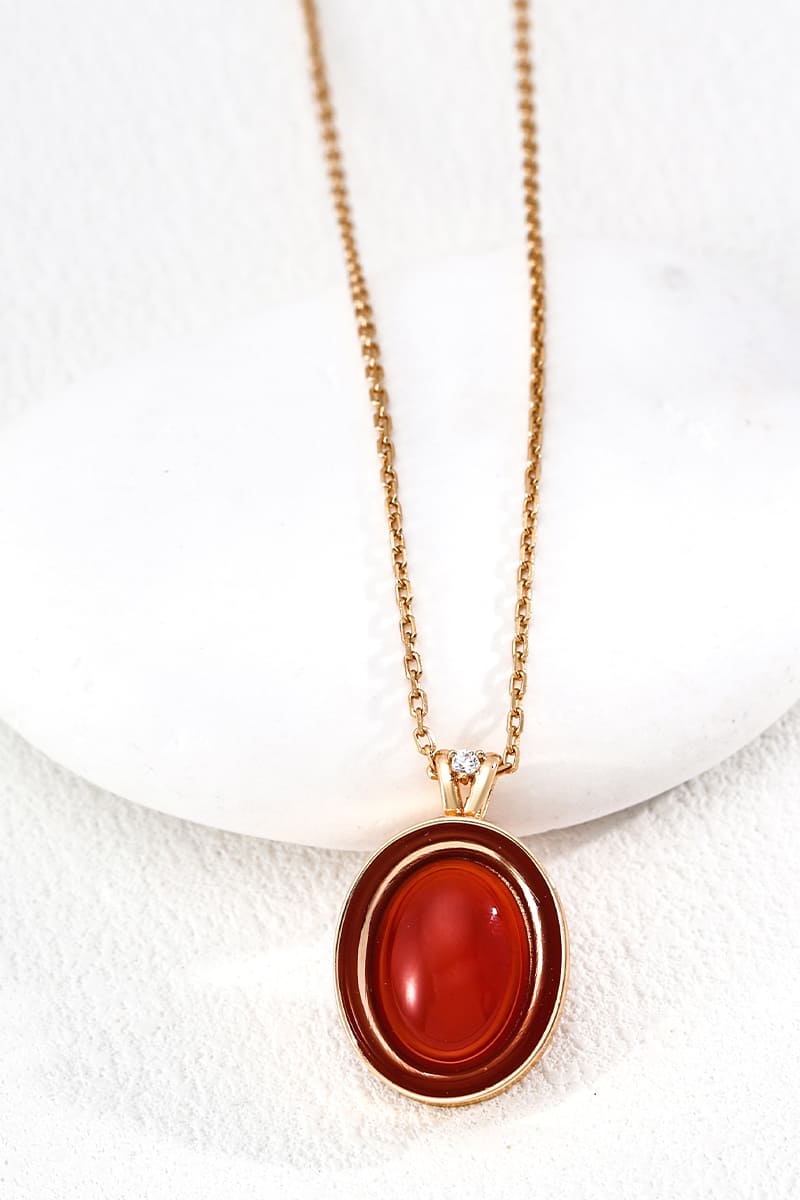 Agate-Necklace-Gold
