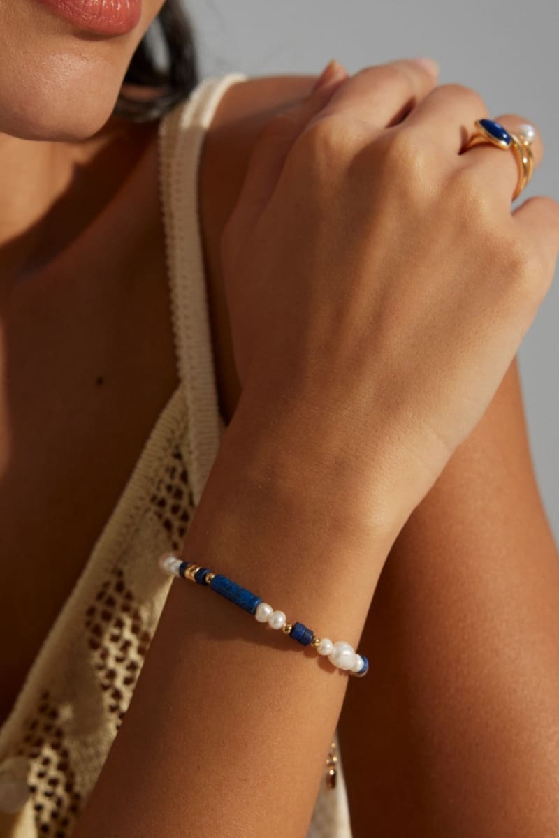 Beads-Bracelet-Pure-Silver-Lapis-Lazuli