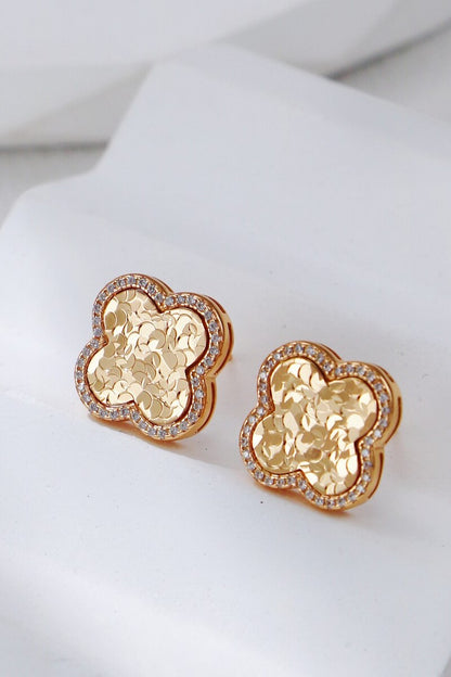Clover-Earrings-Gold