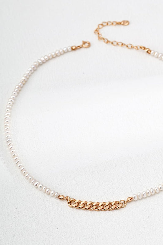 Elegant-Pearl-Beaded-Silver-Necklace