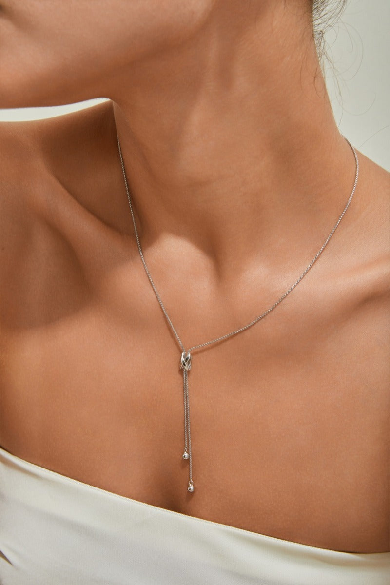 Fashion-Necklace-Tassel-925-Sterling-Silver