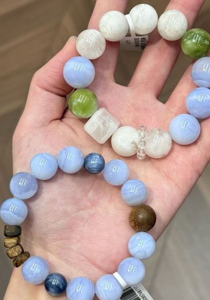 Foggy-Blue-Gentle-Blue-Beaded-Charm-Bracelets