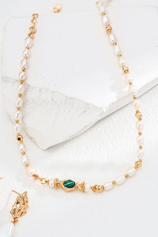 Healing-Necklace-Pearls-And-Malachite-Beads