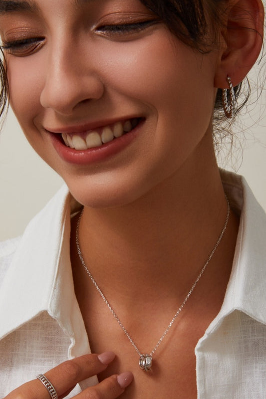 Hoop-Necklace-925-Silver-Zircon-Stones
