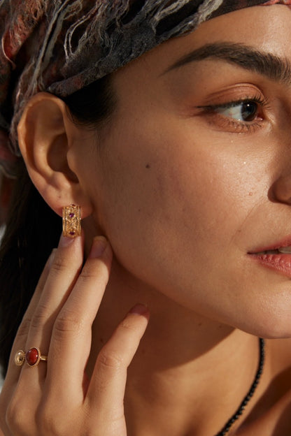 Hypoallergenic-Earrings-Heart-Shaped-Zirconia