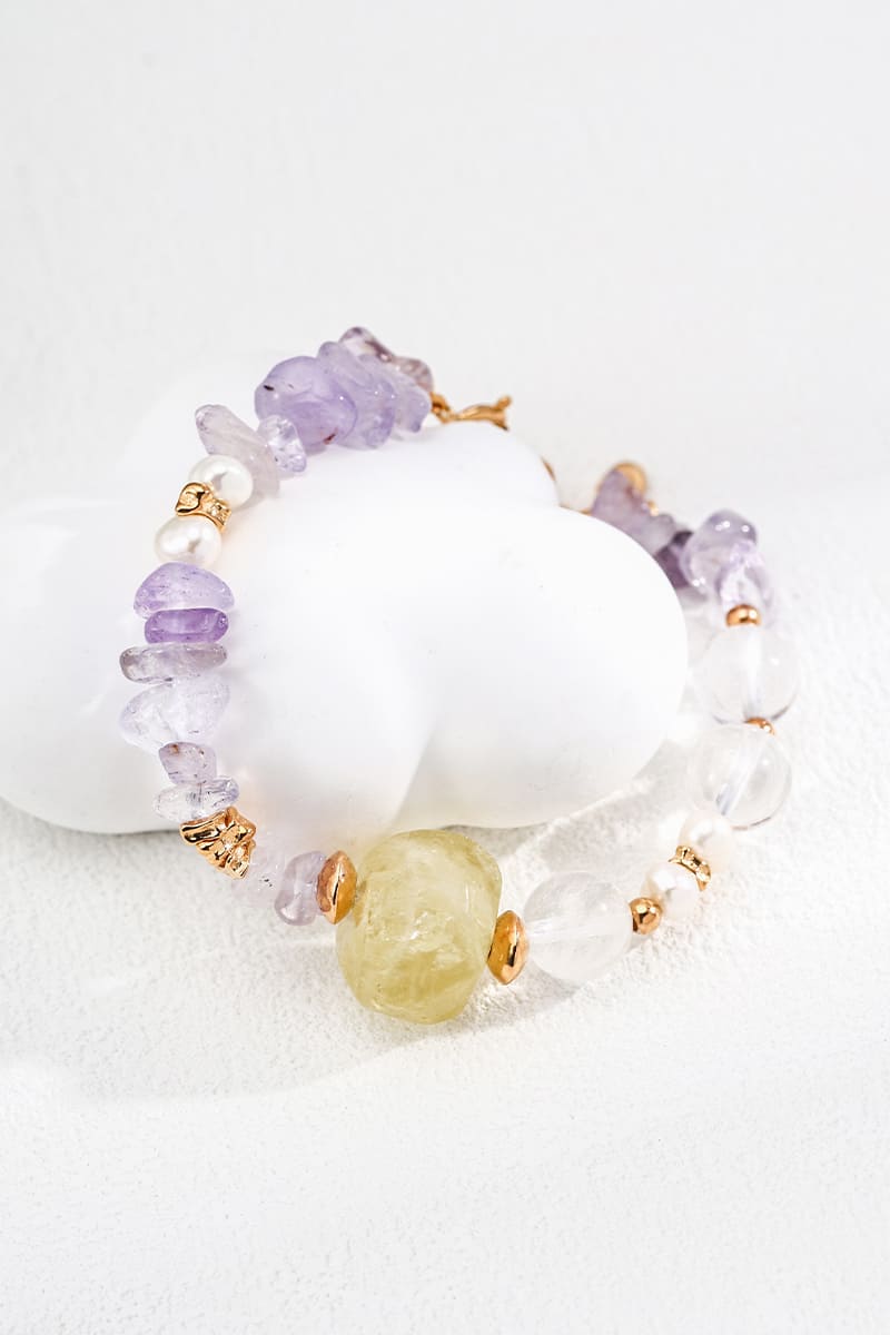 Multicolor-Crystal-925-Silver-Bead-Bracelet