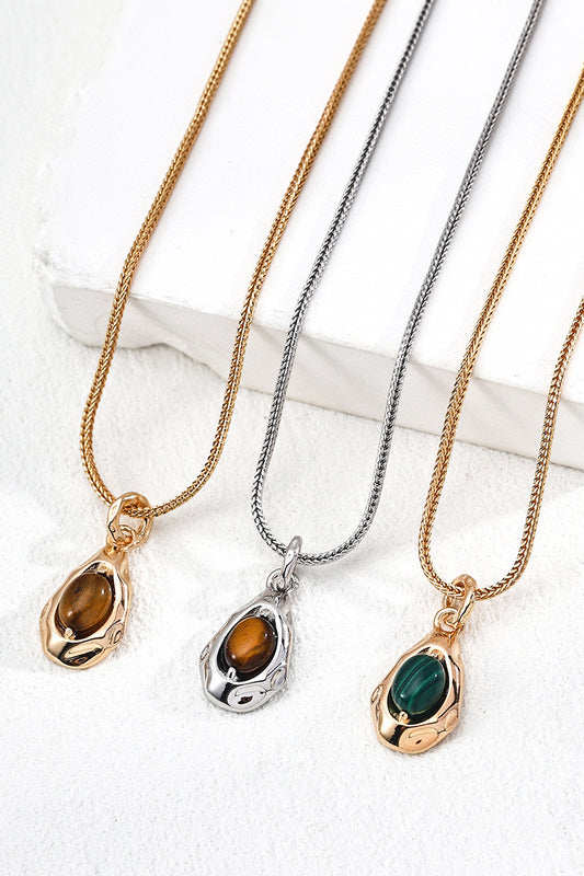 Pendant-Gemstone-Necklace-925-Silver-Minimalist