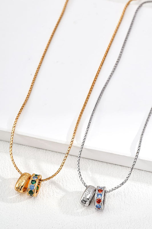 S925-Silver-Vintage-Double-Ring-Necklace