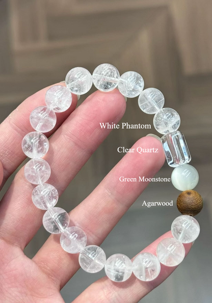 White-Phantom-Crystal-Beaded-Stretch-Bracelet