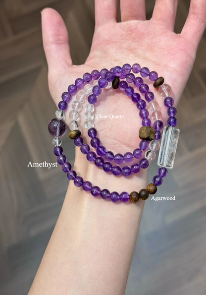 Womens-Beaded-Bracelets-Purple