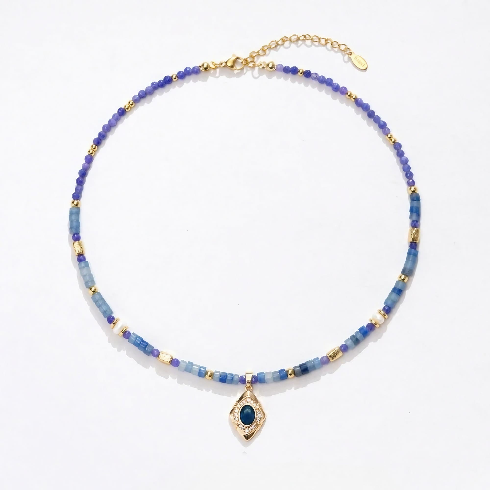 Matte Lapis Lazuli cylinder store beads 19-20mm (ETB01434) ラピスラズリ/Fashion jewelry/Vintage jewelry/Gemstone necklace