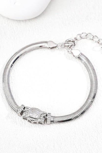 Zircon-Bracelet-Silver